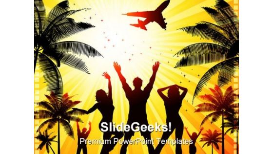 Summer Party People Holidays PowerPoint Templates And PowerPoint Backgrounds 0211