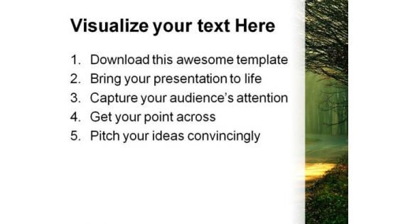 Sunbeams Nature PowerPoint Template 0610