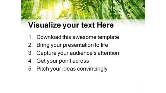 Sunlight01 Nature PowerPoint Template 1110