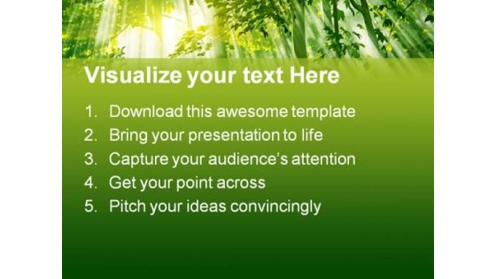 Sunlight01 Nature PowerPoint Template 1110