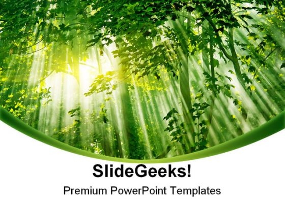 Sunlight01 Nature PowerPoint Template 1110