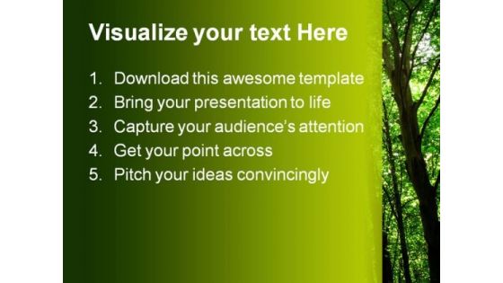 Sunlight Nature PowerPoint Template 0810