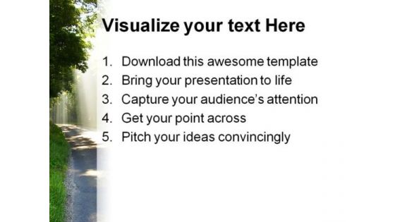 Sunlight Nature PowerPoint Template 1110