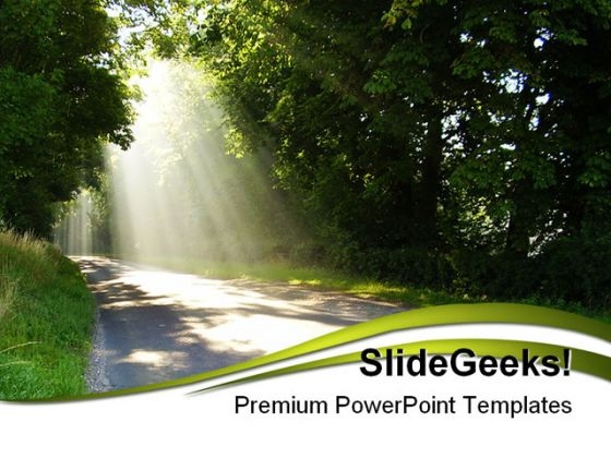 Sunlight Nature PowerPoint Template 1110