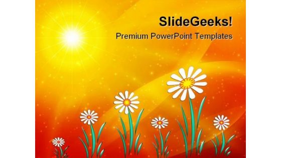 Sunny Floral Abstract PowerPoint Templates And PowerPoint Backgrounds 0511