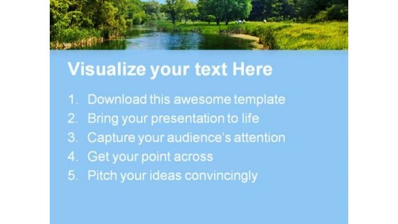 Sunny Landscape Nature PowerPoint Templates And PowerPoint Backgrounds 0811