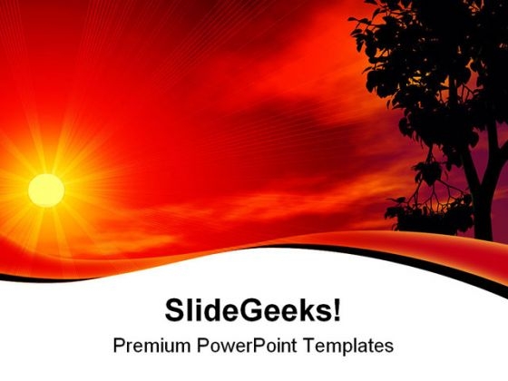 Sunset01 Nature PowerPoint Templates And PowerPoint Backgrounds 0711