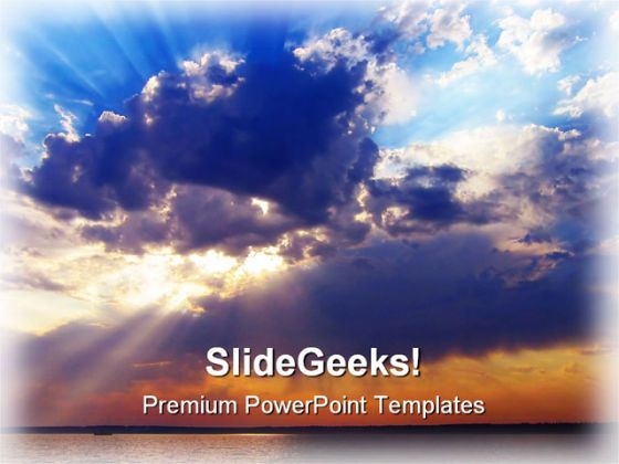 Sunset Nature PowerPoint Templates And PowerPoint Backgrounds 0711