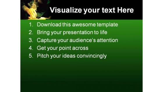 Surgeon Hand Medical PowerPoint Templates And PowerPoint Backgrounds 0211
