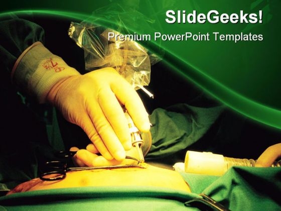Surgeon Hand Medical PowerPoint Templates And PowerPoint Backgrounds 0211