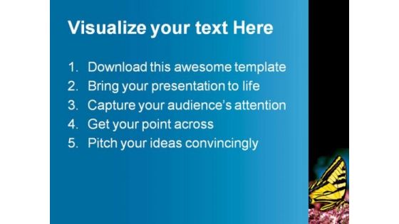 Swallowtail Butterfly Nature PowerPoint Themes And PowerPoint Slides 0511