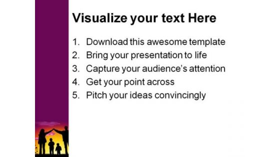 Sweet Family People PowerPoint Template 1110