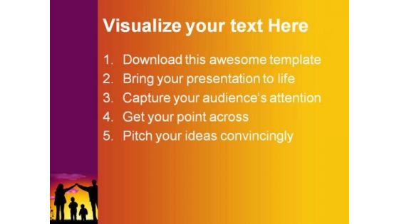 Sweet Family People PowerPoint Template 1110