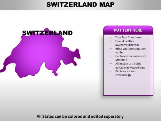 Switzerland PowerPoint Maps