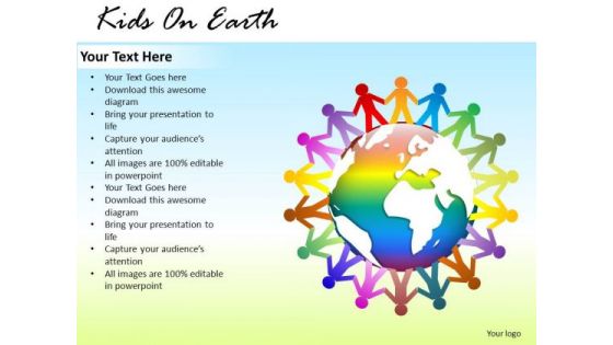 Symbol Kids On Earth PowerPoint Slides And Ppt Template Diagrams