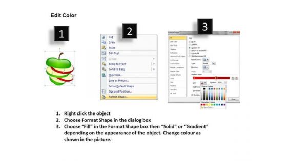 Synergy Apples Sliced PowerPoint Slides And Ppt Diagram Templates