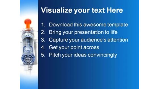 Syringe Medical PowerPoint Template 0610