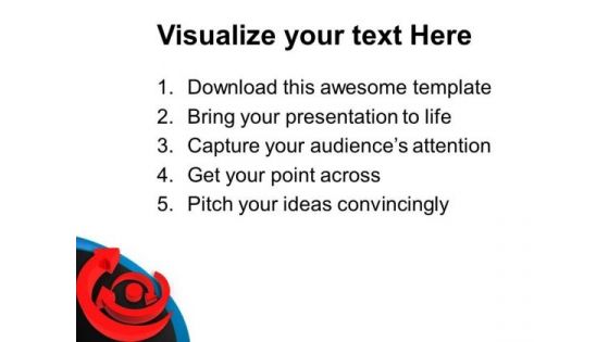 Take A Right Direction Towards Target PowerPoint Templates Ppt Backgrounds For Slides 0713