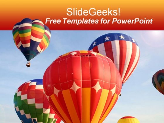 Beautiful Air Balloon PowerPoint Template