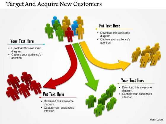 Target And Acquire New Customers PowerPoint Templates
