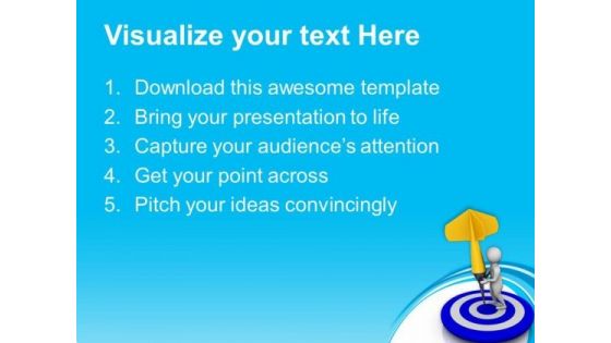 Target Holding Dart Success Concept PowerPoint Templates Ppt Backgrounds For Slides 0813