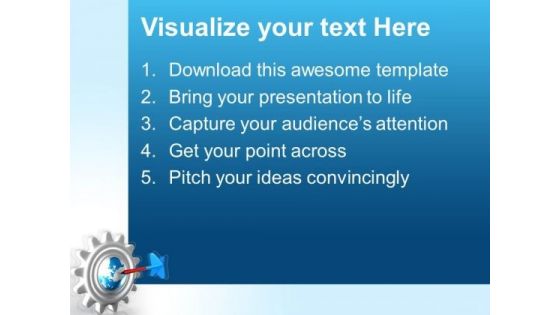 Targeted Earth Globe PowerPoint Templates And PowerPoint Themes 0612