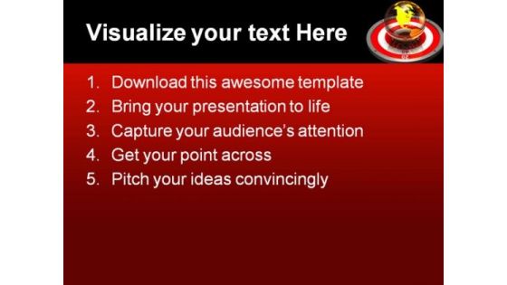 Targeting The World Business PowerPoint Themes And PowerPoint Slides 0511