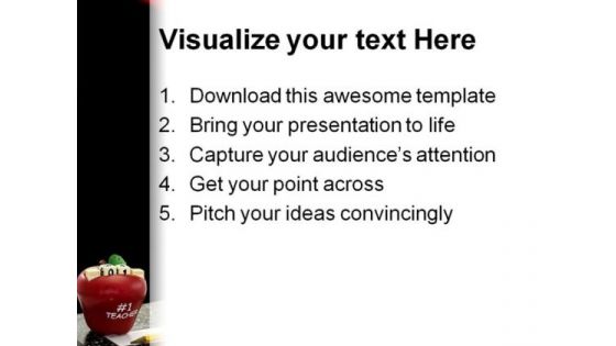 Teacher01 Education PowerPoint Template 0810