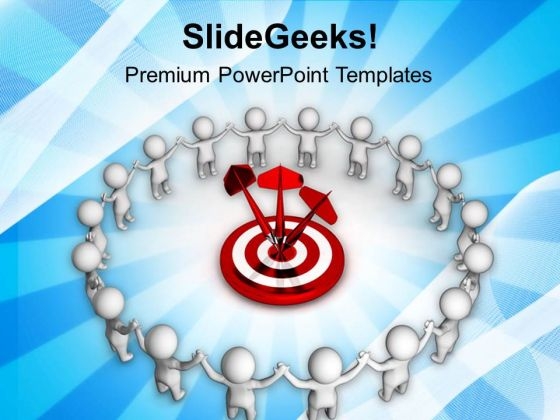 Team Achieved Business Goals And Targets PowerPoint Templates Ppt Backgrounds For Slides 0813