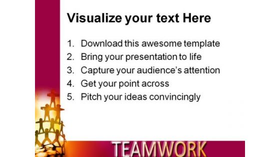 Team Balanced Teamwork PowerPoint Templates And PowerPoint Backgrounds 0411
