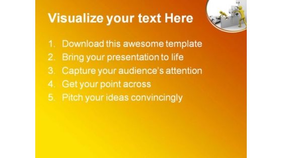 Team Building Up A Jigsaw Construction PowerPoint Themes And PowerPoint Slides 0811
