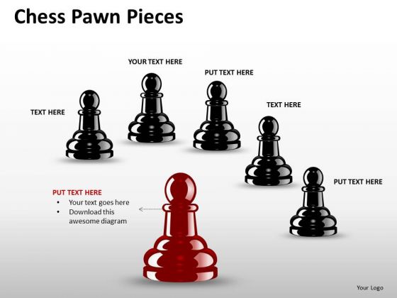 Team Chess Pawn Pieces PowerPoint Slides And Ppt Diagram Templates