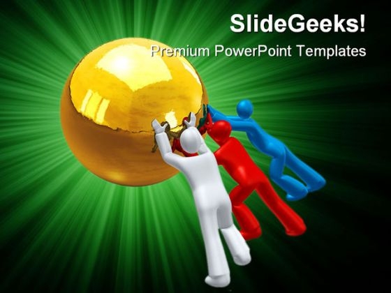 Team Effort Leadership PowerPoint Templates And PowerPoint Backgrounds 0811