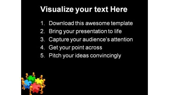 Team Efforts Business PowerPoint Templates And PowerPoint Backgrounds 0811