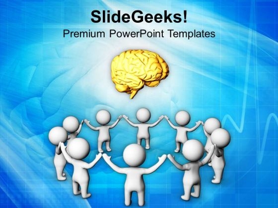 Team Efforts Of Brainstorming PowerPoint Templates Ppt Backgrounds For Slides 0713