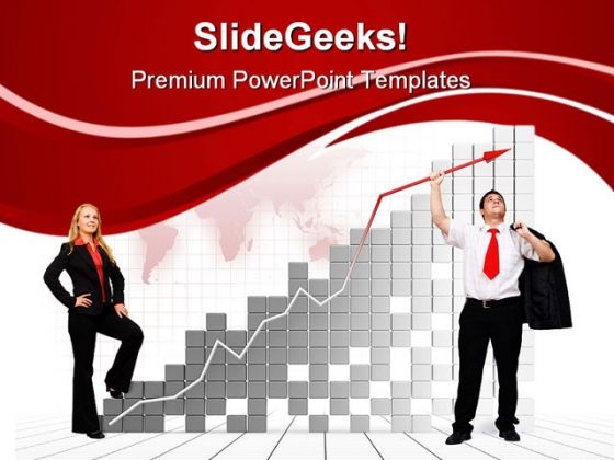 Team Financial Growth Business PowerPoint Templates And PowerPoint Backgrounds 0311