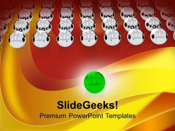 Team Follows Leader Leadership Concept PowerPoint Templates Ppt Backgrounds For Slides 0113