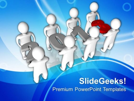 Team Goal Set Up For Year 2013 PowerPoint Templates Ppt Backgrounds For Slides 0413