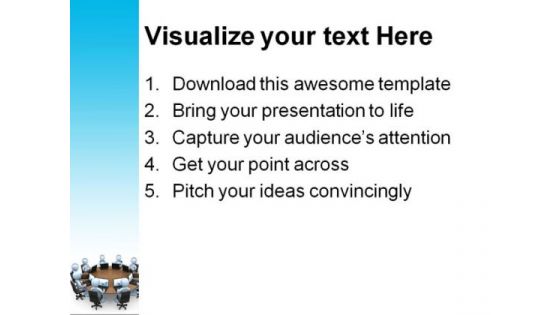 Team Meeting Business PowerPoint Template 0910