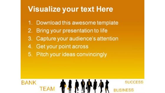Team Of Businessmen Success PowerPoint Templates And PowerPoint Backgrounds 0611