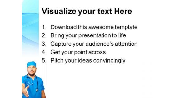 Team People Handshake Medical PowerPoint Themes And PowerPoint Slides 0411