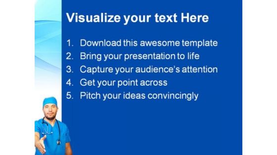 Team People Handshake Medical PowerPoint Themes And PowerPoint Slides 0411
