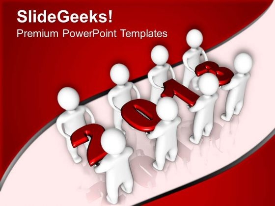 Team Spirit New Year Business Concept PowerPoint Templates Ppt Backgrounds For Slides 1212