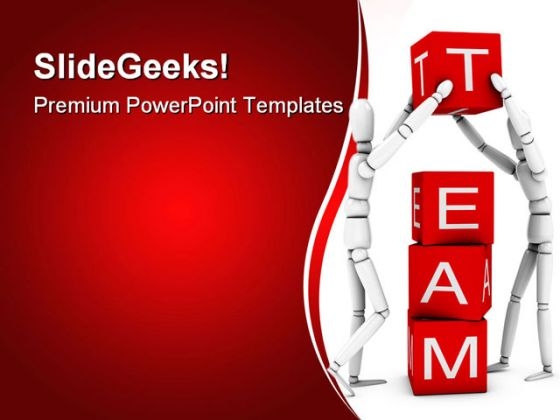 Team Working Together Business PowerPoint Templates And PowerPoint Backgrounds 0811
