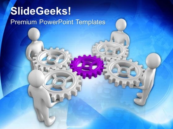Team Working Together For Business Solution PowerPoint Templates Ppt Backgrounds For Slides 0513