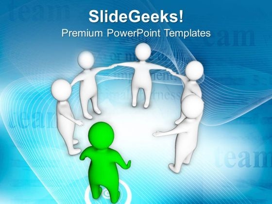 Team Working Together Leaderhip Concept PowerPoint Templates Ppt Backgrounds For Slides 0513