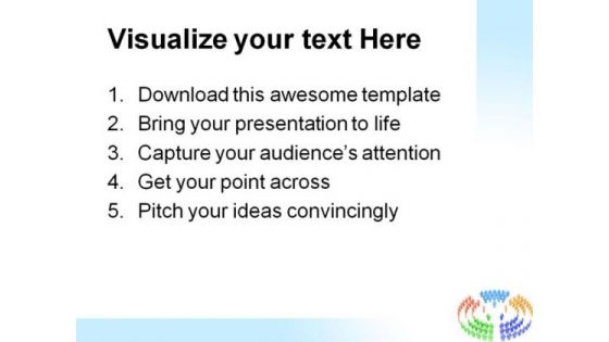 Teamwork04 Business PowerPoint Themes And PowerPoint Slides 0811