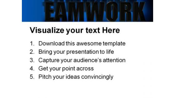 Teamwork Abstract PowerPoint Templates And PowerPoint Backgrounds 0811