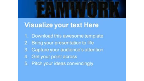 Teamwork Abstract PowerPoint Templates And PowerPoint Backgrounds 0811