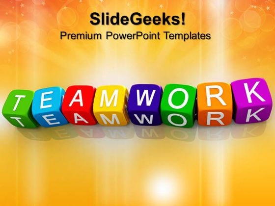 Teamwork Blocks Shapes PowerPoint Templates And PowerPoint Themes 0612